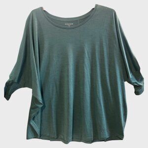 Eileen Fisher Silk Cotton Jersey Boxy Top NWT